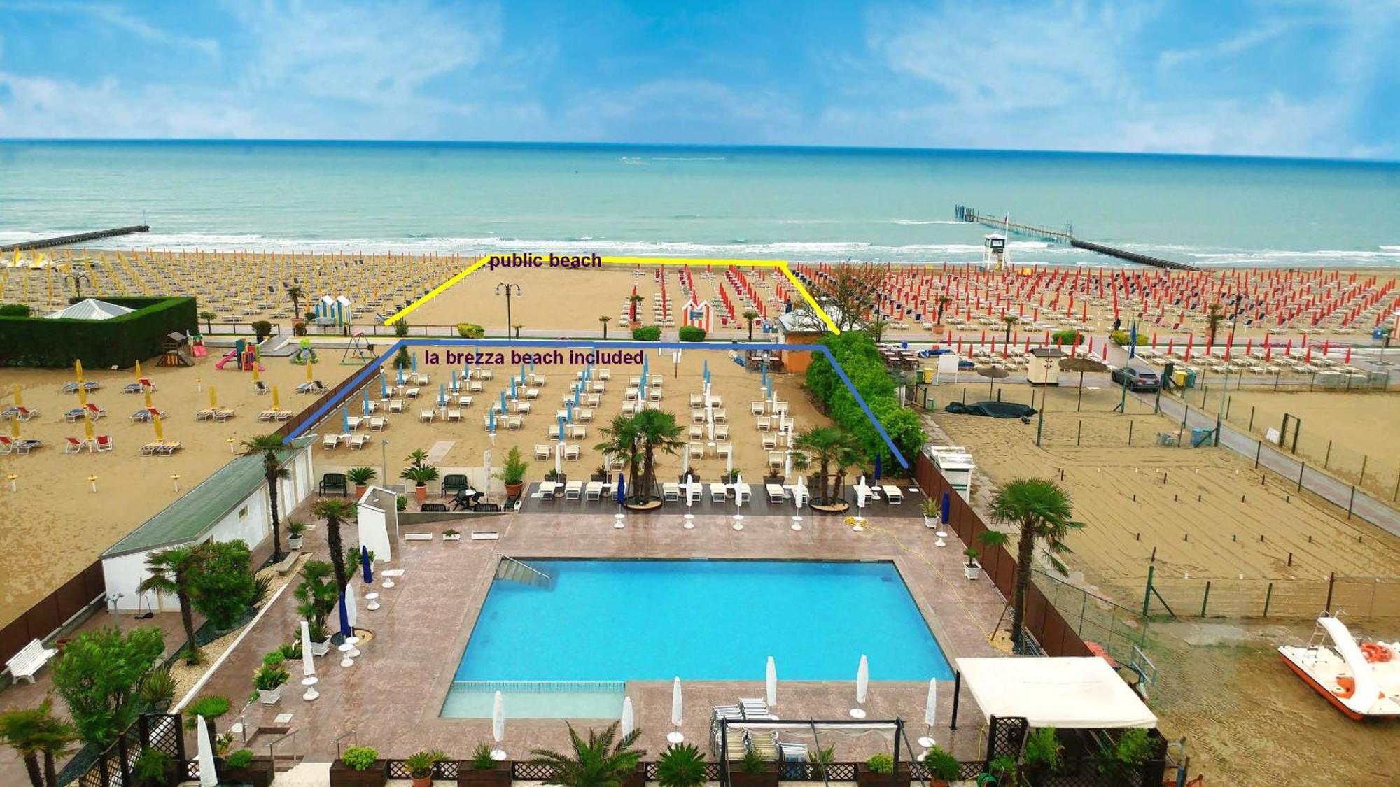 Hotel La Brezza Frontemare Lido di Jesolo Exteriör bild